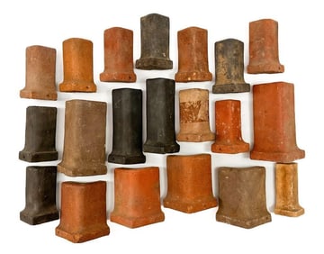 Lot of 20 Batchelder Arts & Crafts Terracotta Tile Corners