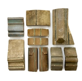 Lot of 10 Batchelder Corner and Edge Tiles