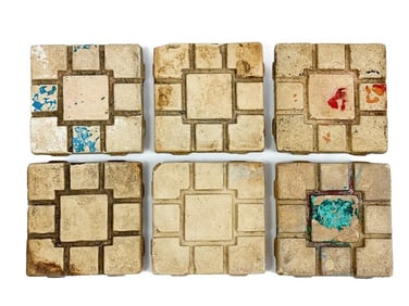 Group of Six Antique Batchelder Arts & Crafts