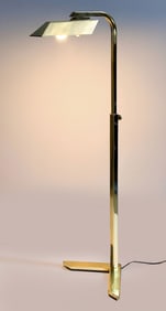 Adjustable Brass Floor Lamp with Dimmer