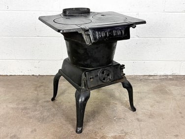 Antique Cast Iron Hot Pot Stove 185-180