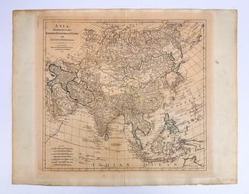 1780 Sayer and Bennet Map of Asia