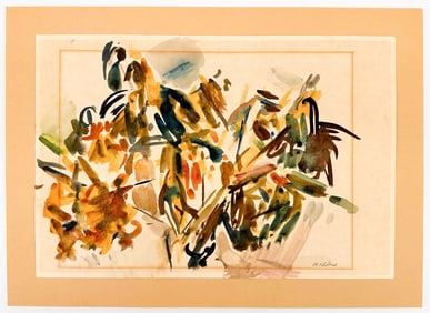 M. Ehlers, Watercolor on Paper, Abstract