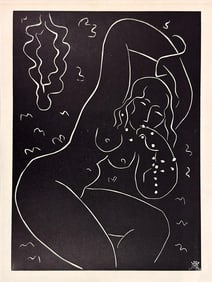 After Henri Matisse (1869-1943) Linocut Print, Nu Au Bracelet