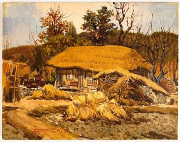 Park Kwangjing (b. 1935) Oil on Canvas, Good Harvest, 1982