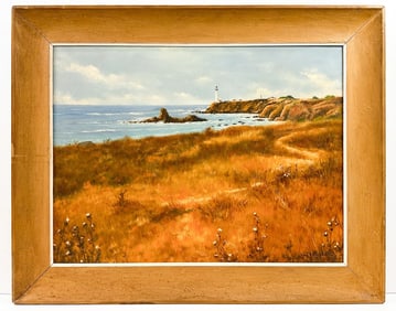 Henry Ketting Olivier (1924-2004) Oil on Canvas, Piedra Blanca, 1987, California