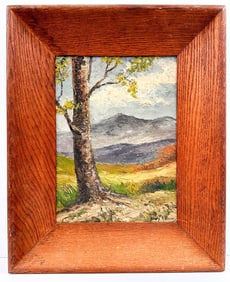 Henry Ketting Olivier (1924-2004) Oil on Masonite, California Landscape