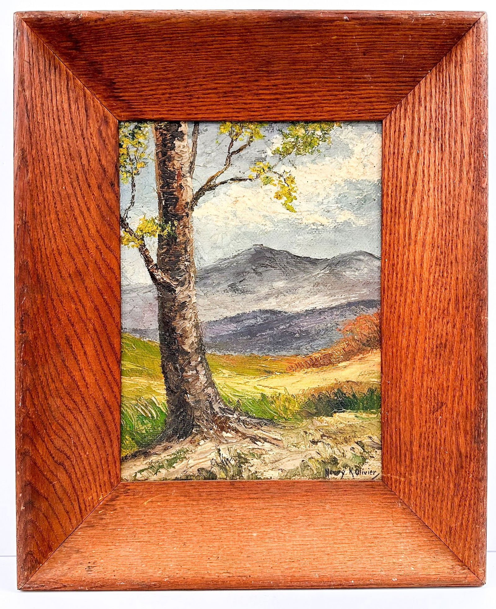 Henry Ketting Olivier (1924-2004) Oil on Masonite, California Landscape (1 of 4)