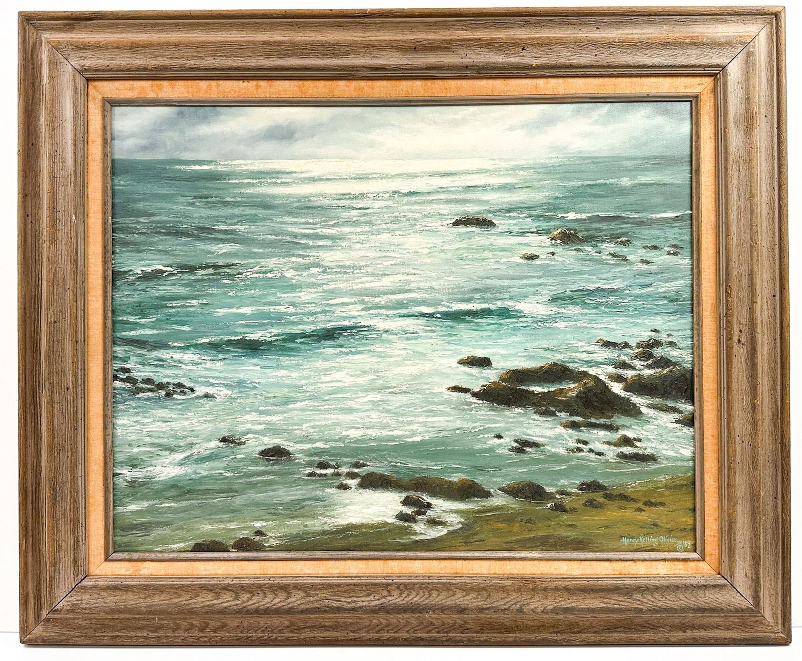 Henry Ketting Olivier (1924-2004) Oil on Canvas, Cambria, Central Coast of California, 1982 (1 of 5)