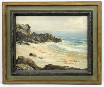 Henry Ketting Olivier (1924-2004) Oil on Canvas, Point Mugu, 1972, California