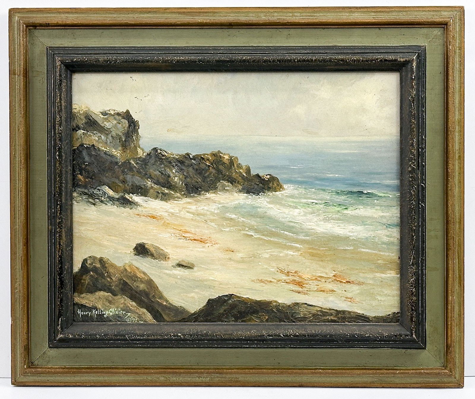 Henry Ketting Olivier (1924-2004) Oil on Canvas, Point Mugu, 1972, California (1 of 5)