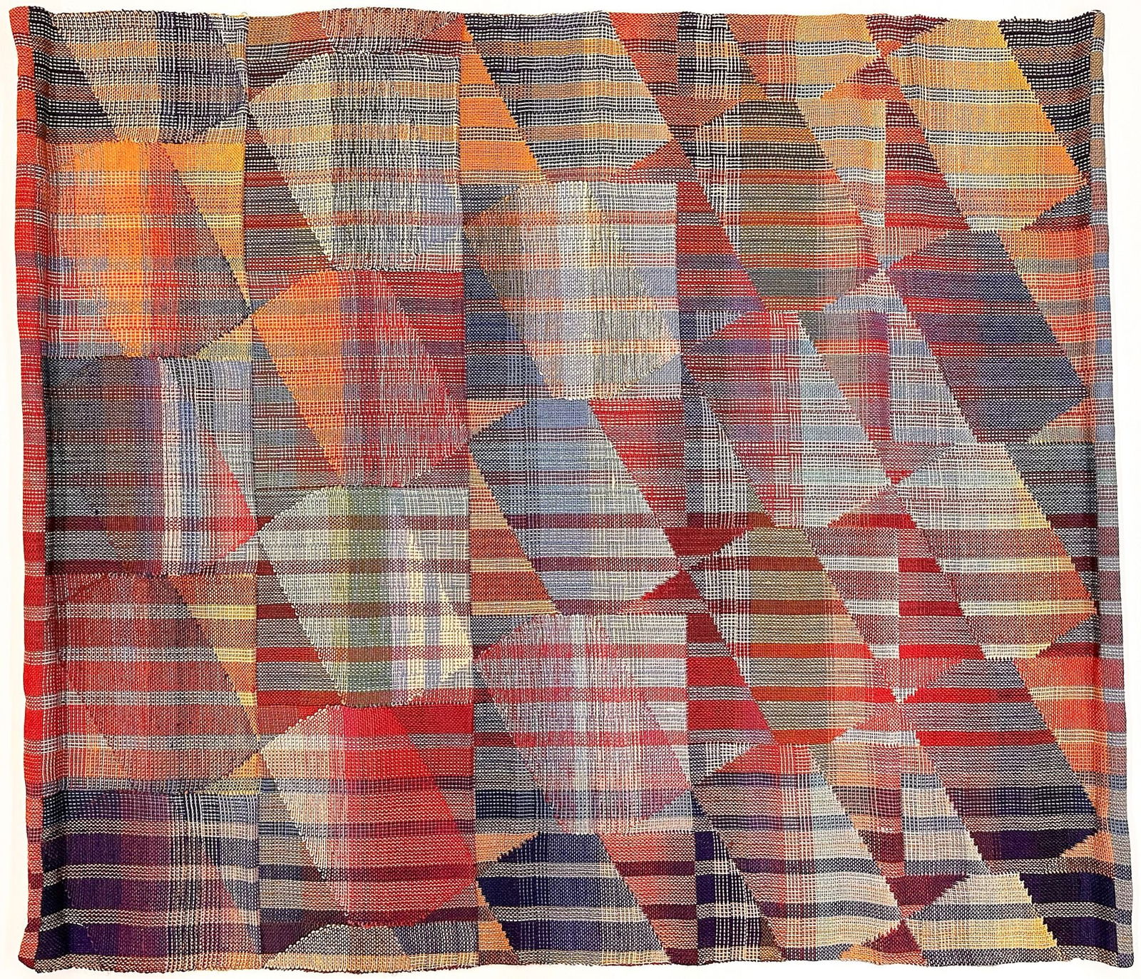 Judith Poxson Fawkes (1941-2019) Fiber Art Tapestry, Letters from Portland, 1982 (1 of 4)