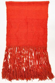 Midcentury Artesanos Wool Fiber Art Tapestry