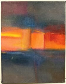 Nancy Ortenstone (20th Century) Oil on Canvas, Doorway to Earth’s Glow, 1999