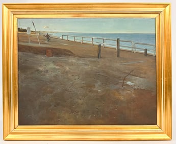 Bryan Westwood (1930-2000) Oil on Canvas, 6PM. Summer, Brighton Le Sands