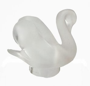 Lalique Cygne Swan Frosted Crystal Seal