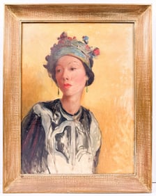 Artist Unknown, Oil on Canvas, Portrait of a Woman