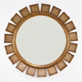 Theodore Alexander Eglomise Convex Mirror