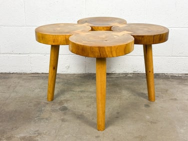 Rustic Trunk Slab Side Table