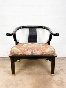 James Mont Style Late 20th Century Ming Style Horseshoe Chair