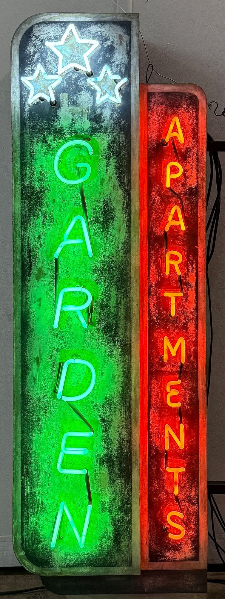 GARDEN APARTMENTS Vintage Repro Neon Sign (1 of 3)