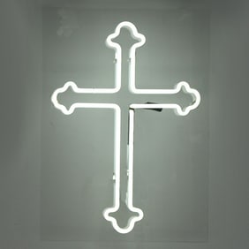 Christian Church Cross Neon Sign