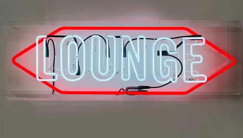 LOUNGE Vintage Repro Neon Sign