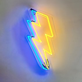 Lightning Bolt Neon Sign