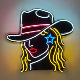 Cowgirl Neon Sign Featured In Euphoria TV Show