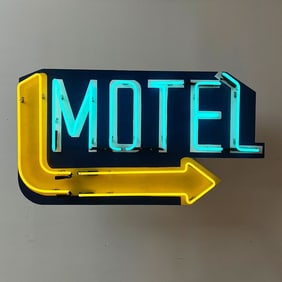 MOTEL Animated Vintage Repro Neon Sign