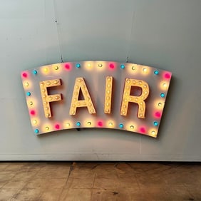 FAIR Animated Bulb Neon Sign