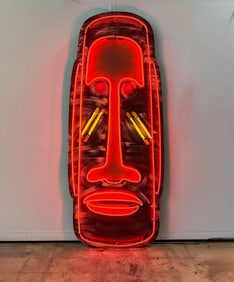 Tiki Head Vintage Inspired Neon Sign