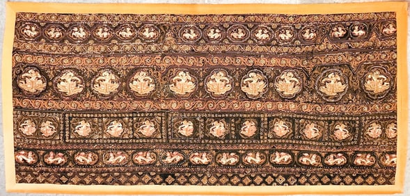 20th Century Burmese Embroidered Tapestry
