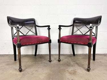 Pair of Chinoiserie Regency Style Chairs