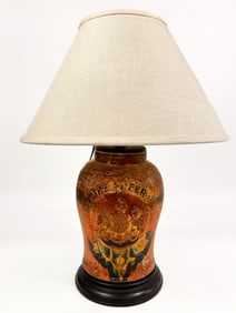 Antique Price Bristol English Stoneware Tobacco Jar Table Lamp