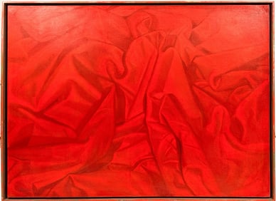 Manuel Hughes (b. 1938) Oil on Canvas, Renaissance Drape