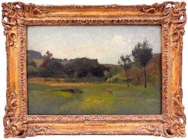 John Francis Murphy (1853-1921) Oil on Canvas, Summer Landscape, Mid July
