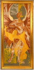 Georges Lambert (1919-1998) Oil on Board, Untitled Angel