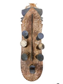 Grebo Carved Wood Mask, Liberia, 20th Century