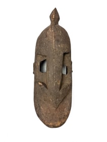 African Dogon Mask Carved Wood , Mid 20th Century