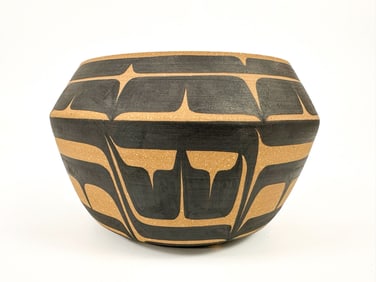Judy Cranmer (1935-2009) Ceramic Vessel, Northwest Coast Haida, 2001