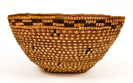 Salish Thompson River Oval Basket, Northwest Coast American Indian