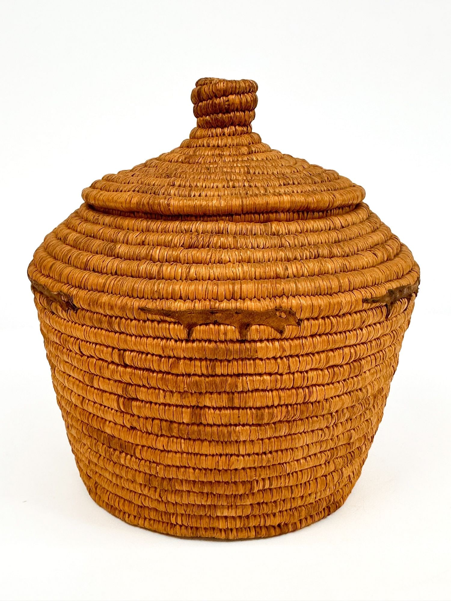 Aleut Basket with Lid, Mid 20th Century, Indigenous/First Nation (1 of 5)