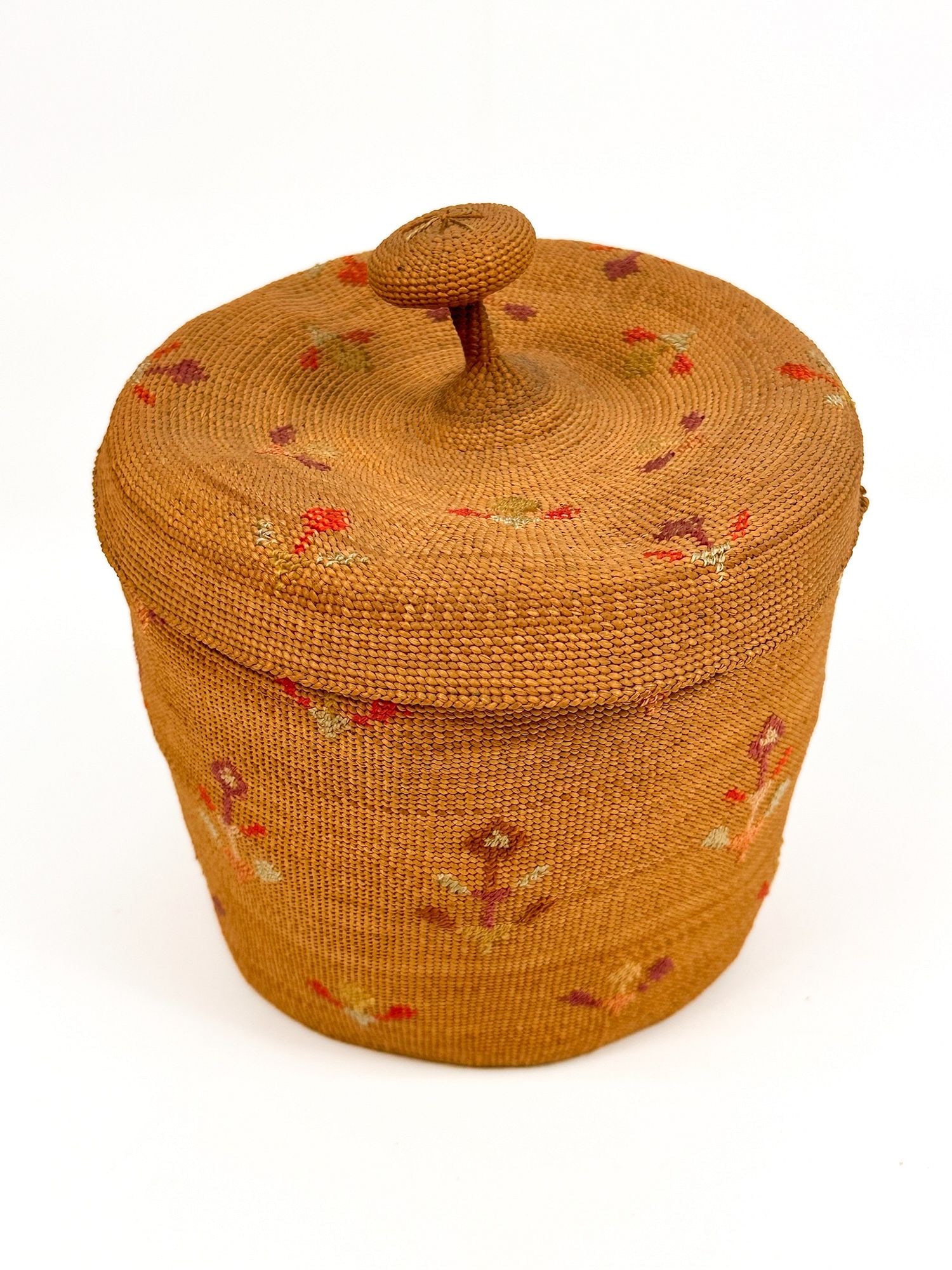 Aleut Basket with Lid, Mid 20th Century, Indigenous/First Nation (1 of 6)