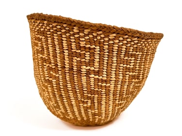Quinault Woven Basket, Mid 20th Century, Northwest Coast American Indian