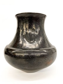 Santa Clara Pueblo Polished Blackware Vessel, Attr. Sara Fina Tafoya, American Indian