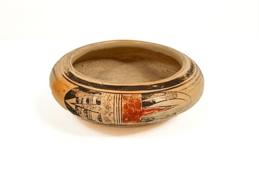 Hopi Ceramic Bowl, Early 20th Century, Southwest American Indian