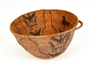 Sosoba Mission Basket, Late 19th to Early 20th Century, Southern California American Indian