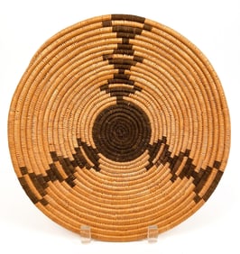 Hualapai Coiled Basket with Devil's Claw Design, Mid 20th Century, Southwest American Indian