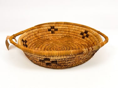 Papago Woven Basket by Rosalia Cruz, Southwest American Indian